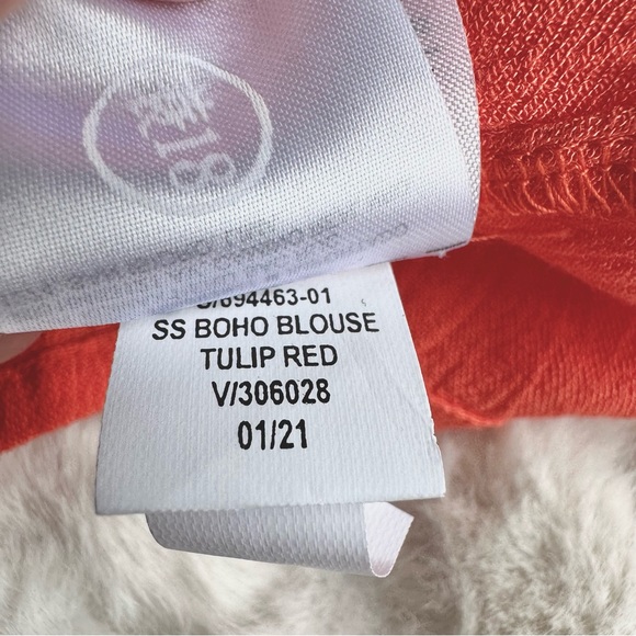 Old Navy Ruffled, Crinkle-Texture, Tie Front, Flutter Sleeve Boho Blouse- NWT Sm - Picture 10 of 10